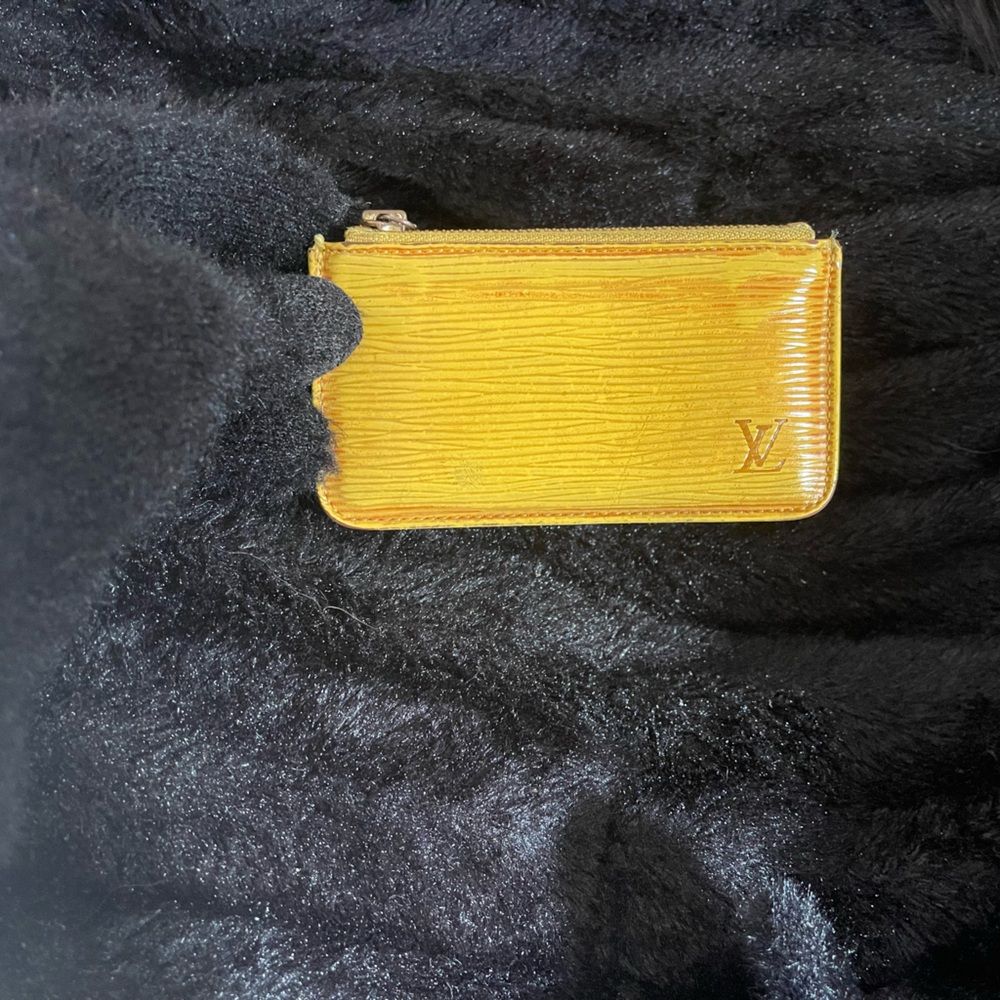 Louis Vuitton Epi Pochette Cles Yellow Coin Case